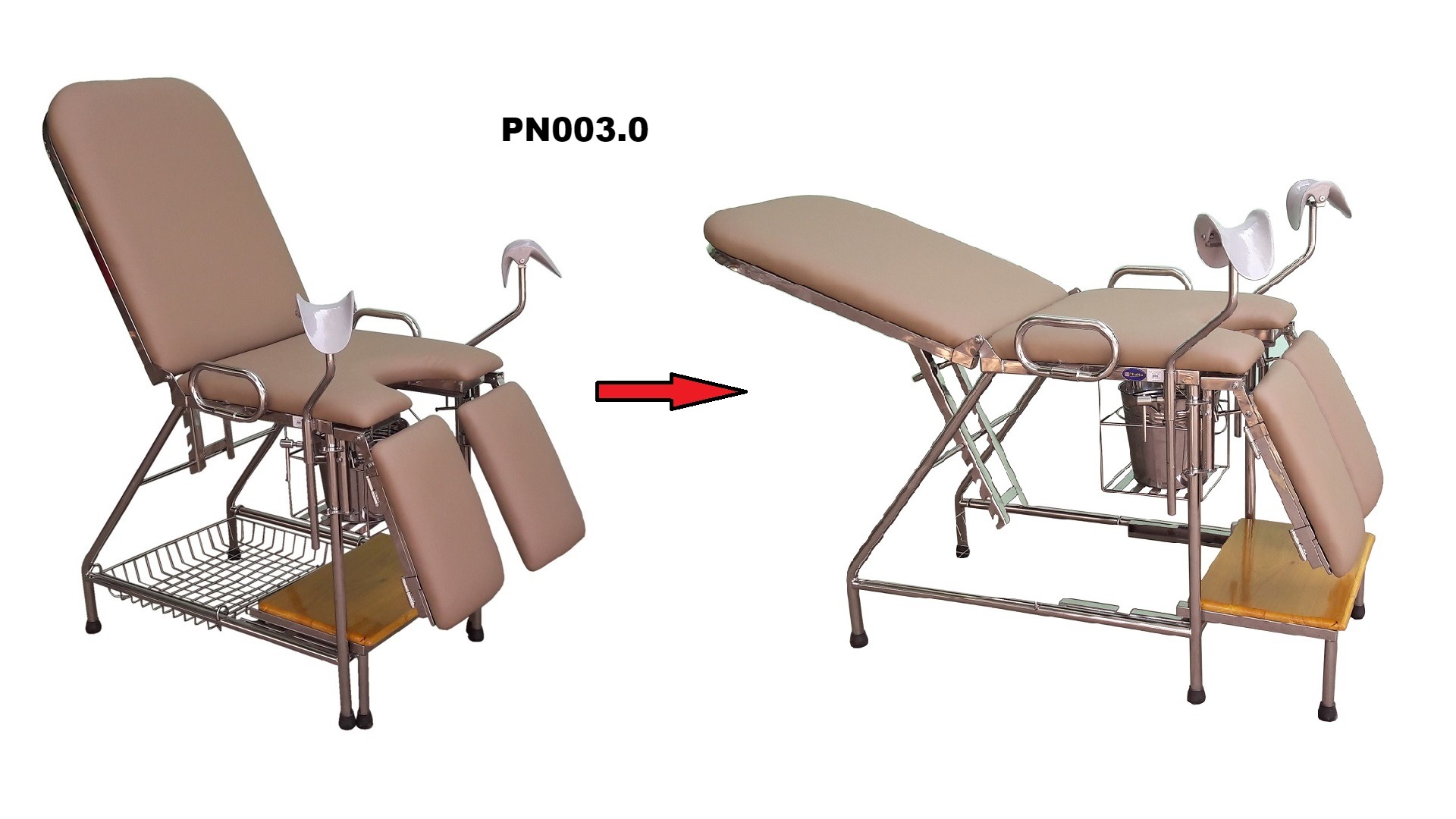 Bàn khám sản phụ khoa - PN003.0