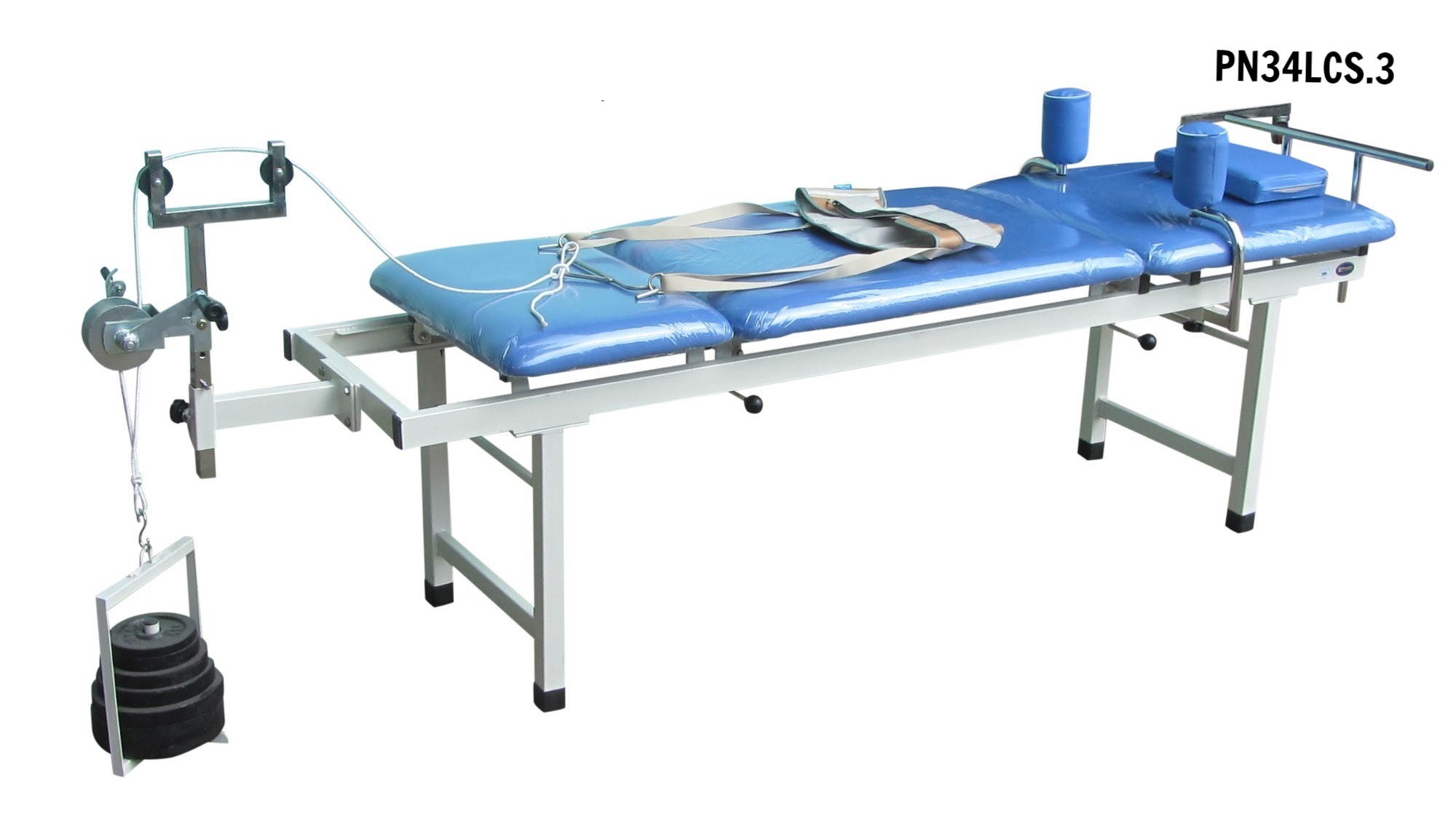 PN34LCS.3 - Giường kéo cột sống lưng + kéo cổ M3 (sắt) - PHCN loại mới