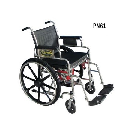 PN61 - Xe lăn vệ sinh inox tay rời