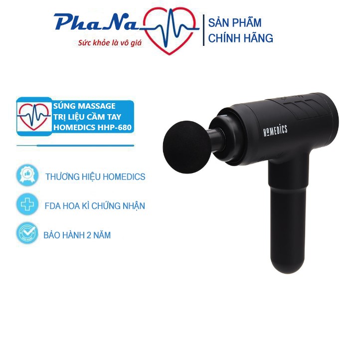 Súng massage trị liệu cầm tay Homedics HHP-680