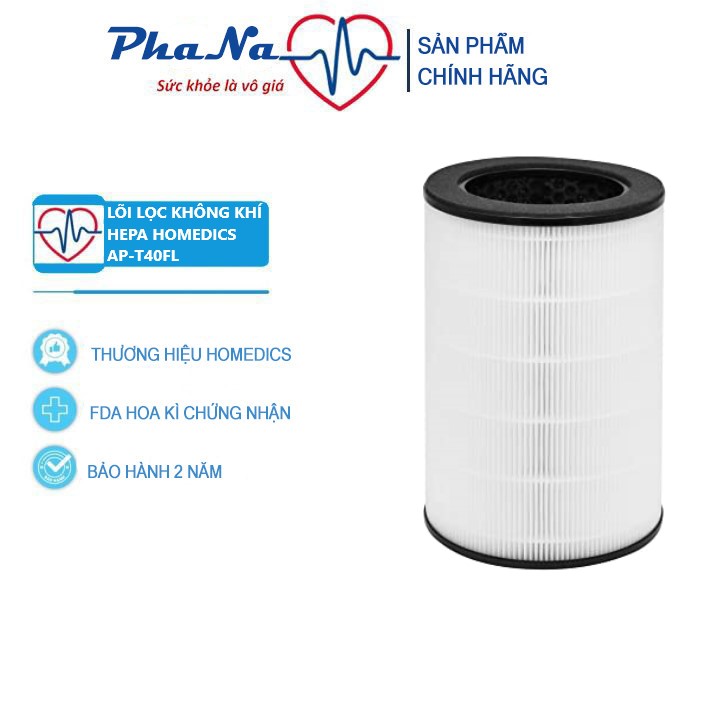 Lõi lọc không khí HEPA Homedics AP-T40FL