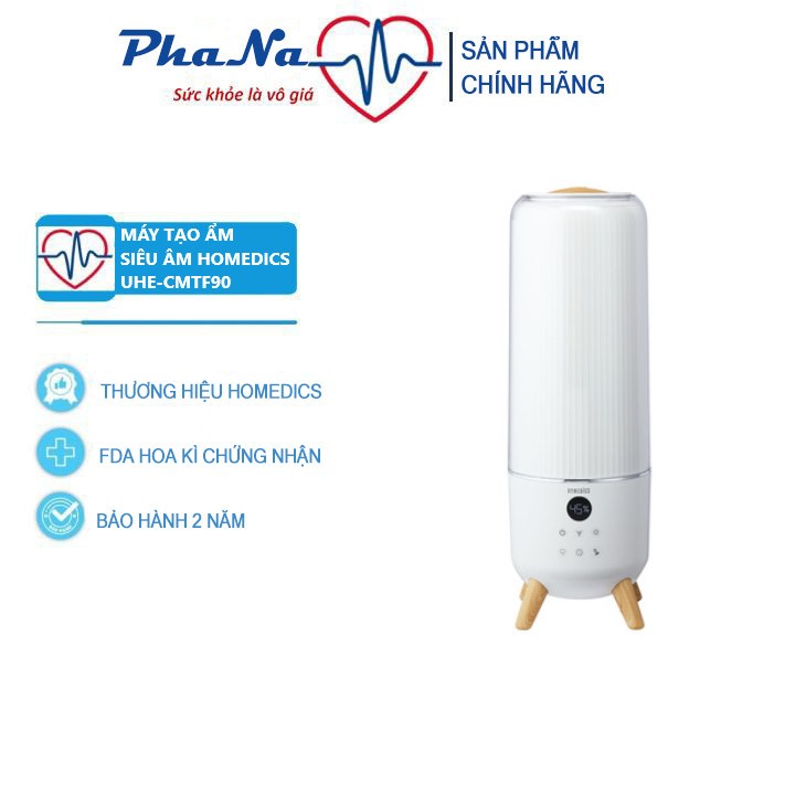 Máy tạo ẩm siêu âm khử khuẩn TotalComfort ™ Deluxe Homedics UHE-CMTF90