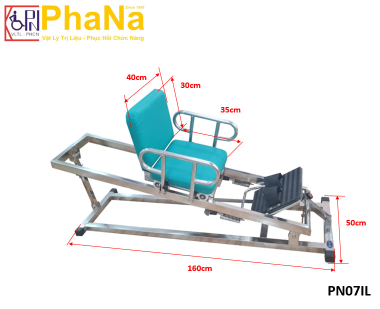 PN07IL - Dụng cụ tập khớp gối (Inox)