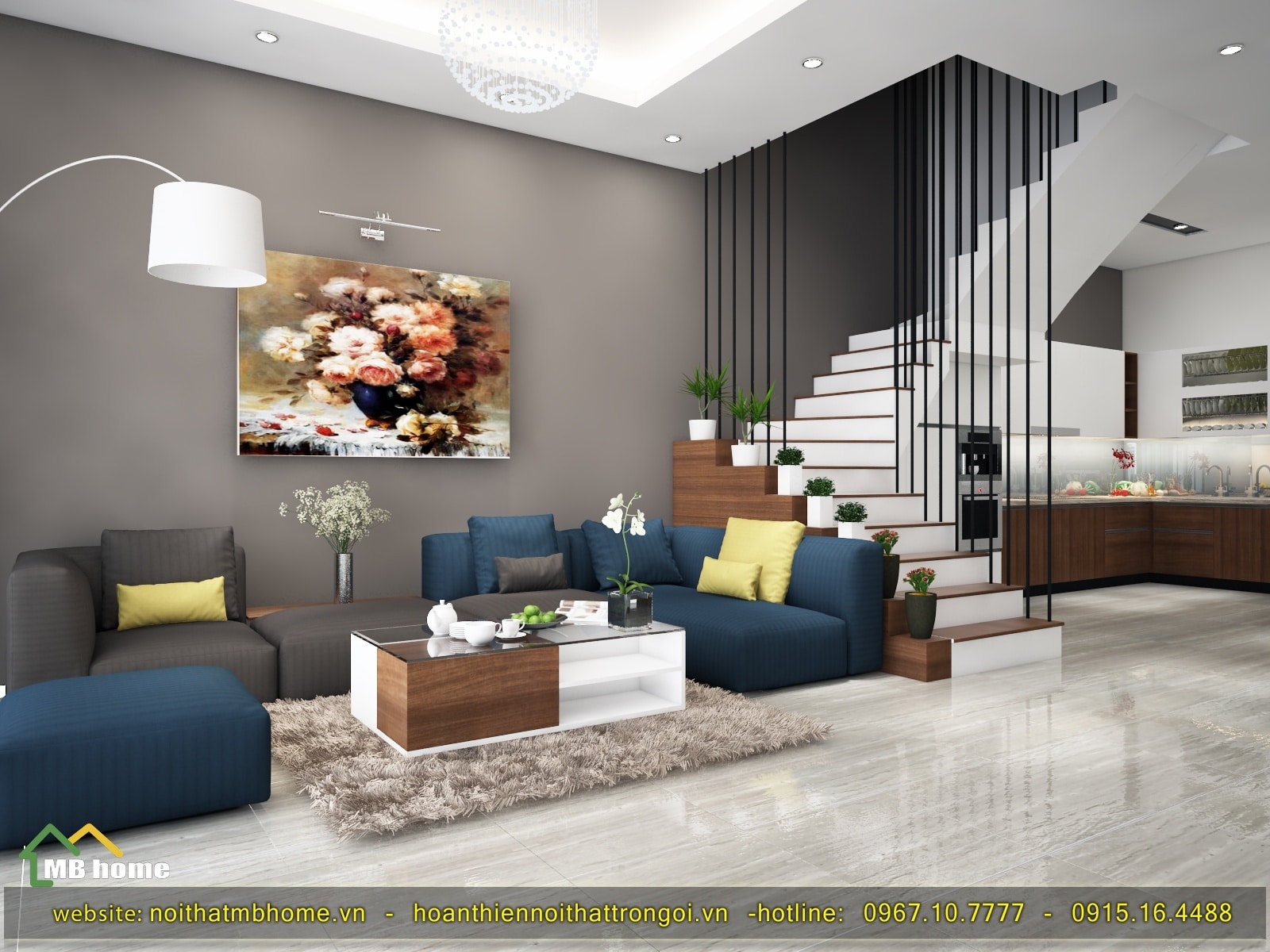 Thiết kế nội thất căn biệt thự cao cấp - Hòa Bình 1