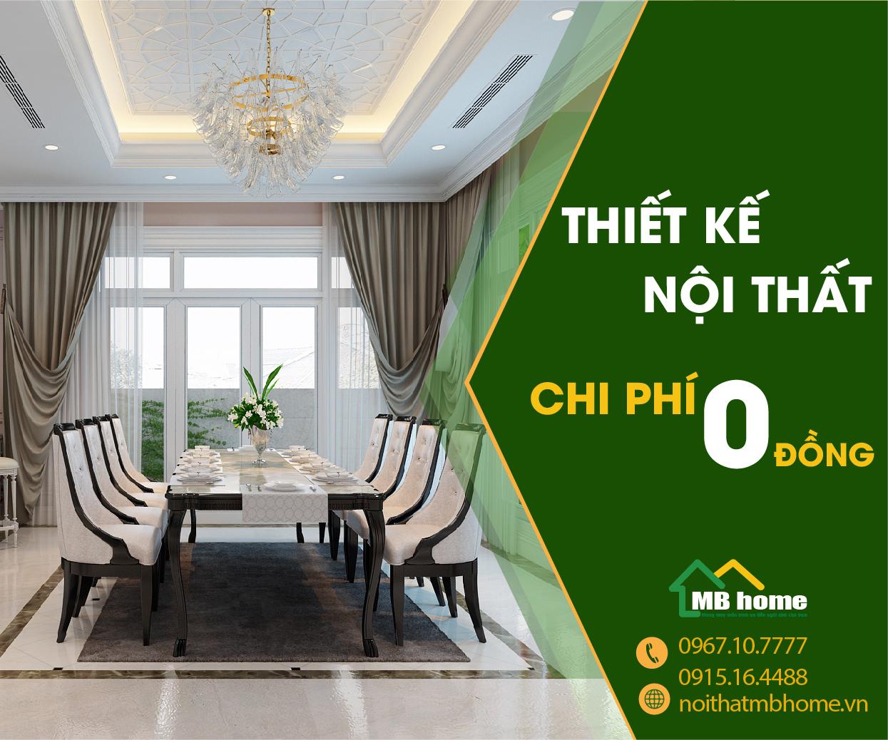 Thiết kế nội thát MB Home giá 0 đồng