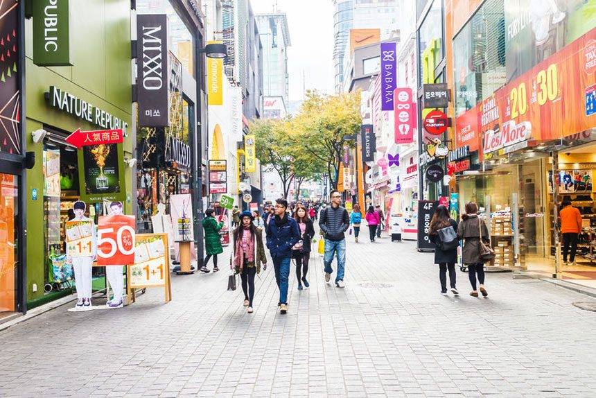 mua sắm khi đi du lịch seoul