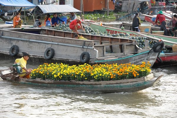 Chợ nổi trên dòng Mekong