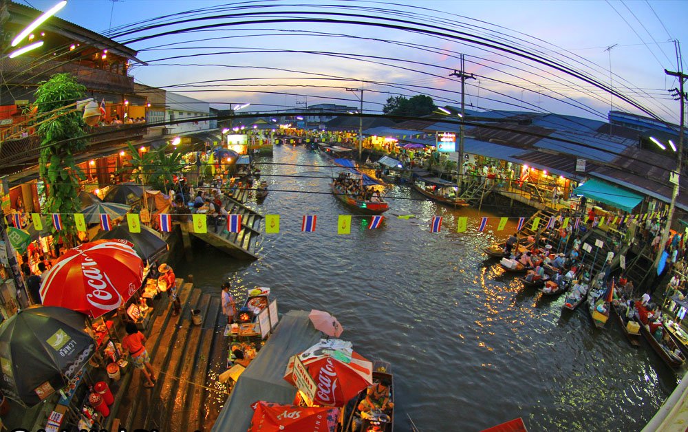 Lang thang chợ nổi giữa lòng Bangkok