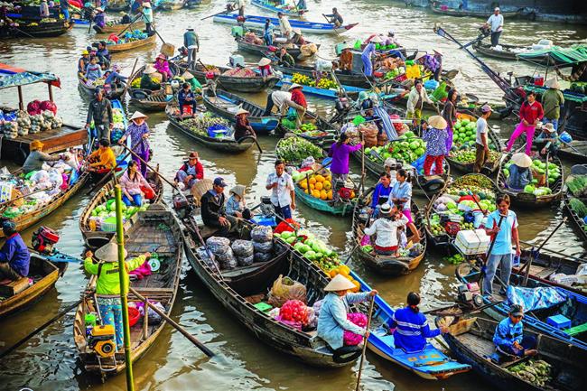 chợ nổi tiền giang