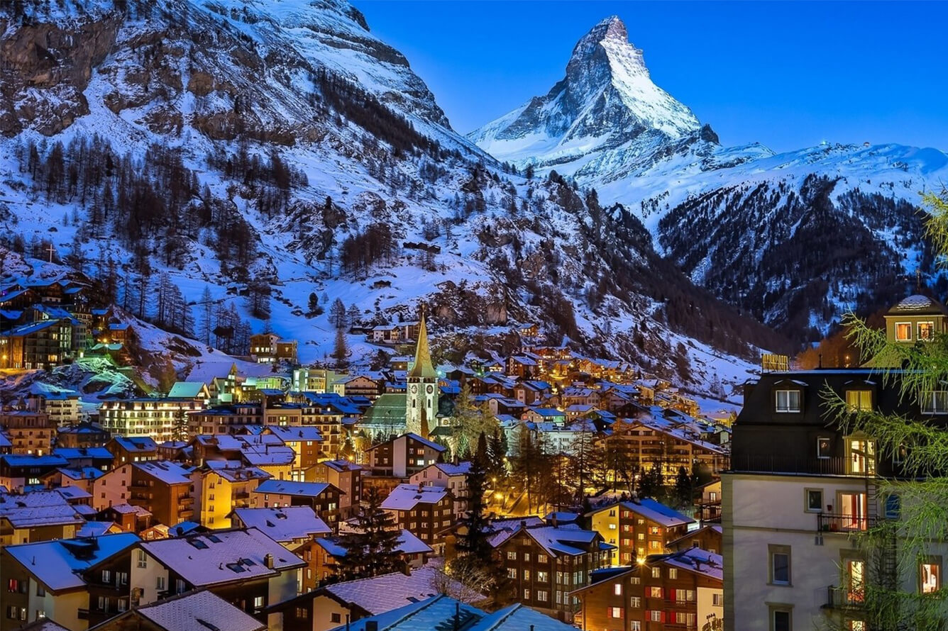 Zermatt buổi chiều tà