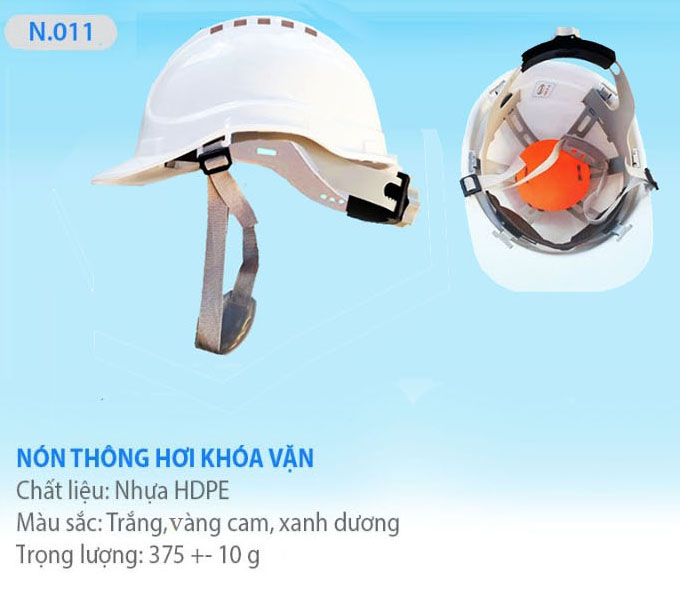 nón bảo hộ lao động bảo bình n011