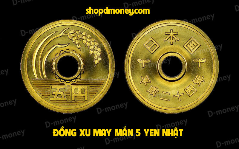 Đồng xu may mắn 5 yen Nhật