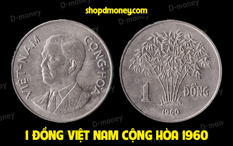 đồng xu vnch 1 đồng 1960
