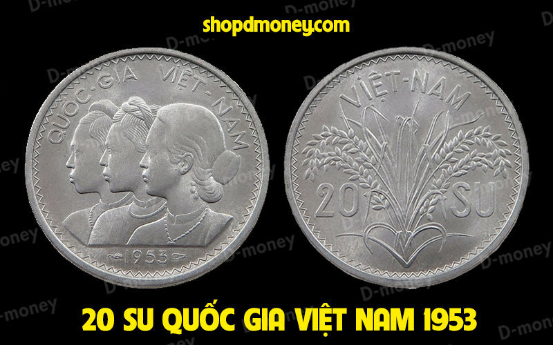 xu 20 su việt nam cộng hòa 1953