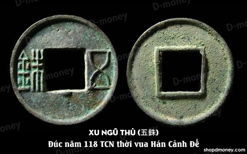 tiền cổ nhất việt nam ngũ thù thời hán