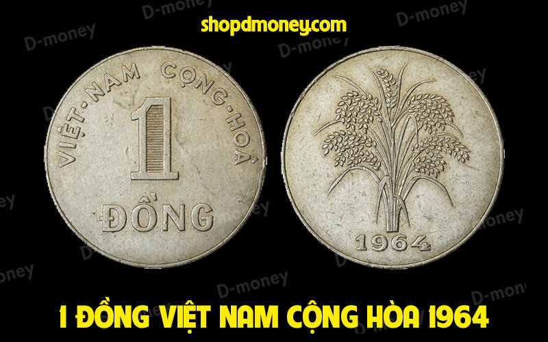 tiền xu vnch 1 đồng 1964
