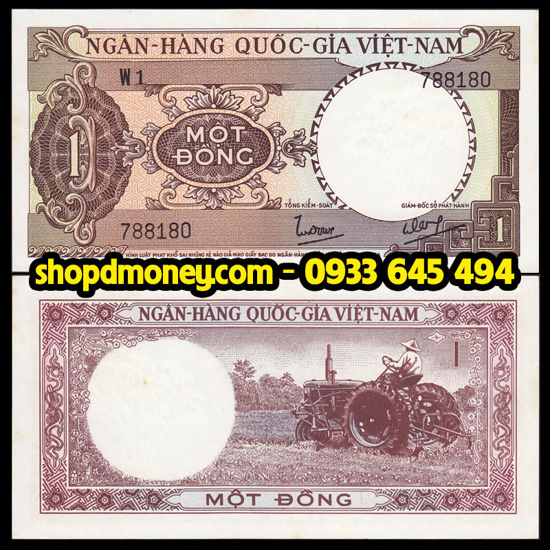 tiền giấy vnch 1 đồng 1964