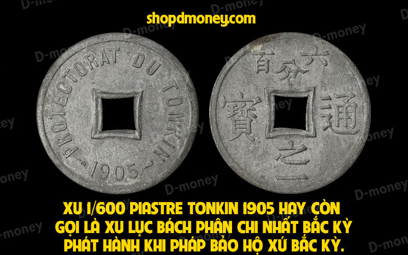 xu 1/600 piastre tonkin