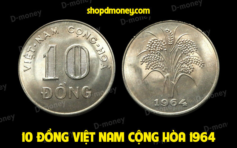 xu 10 đồng việt nam cộng hòa 1964