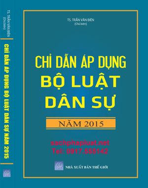 Sách “Chỉ dẫn áp dụng Bộ luật dân sự năm 2015”.