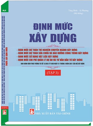 Sách Định Mức Dự Toán Xây Dựng Năm 2021