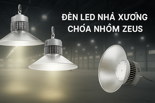 Các loại đèn led highbay chóa nhôm hãng Zeus