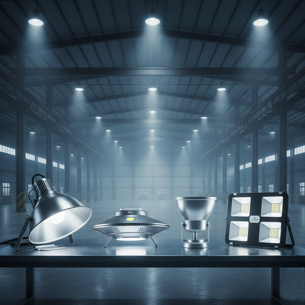 lắp đặt đèn led nhà xưởng 100w