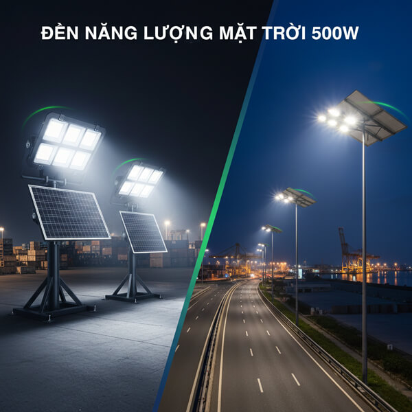 Đèn năng lượng mặt trời 500W