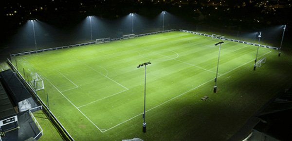 Sơ đồ bố trí đèn LED sân bóng đá 7 người thực tế tại TP.HCM