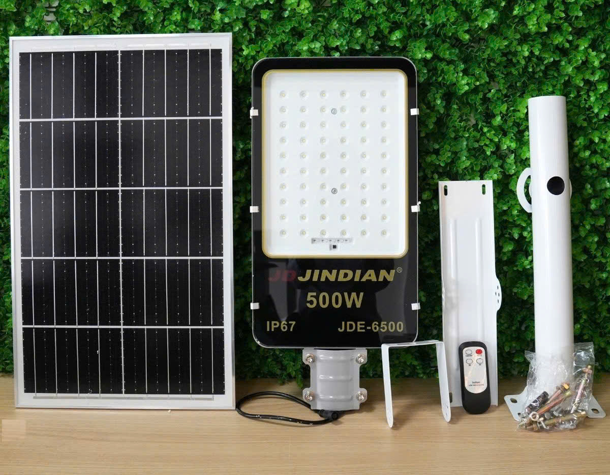 đèn đường năng lượng mặt trời hãng Jindian 500w