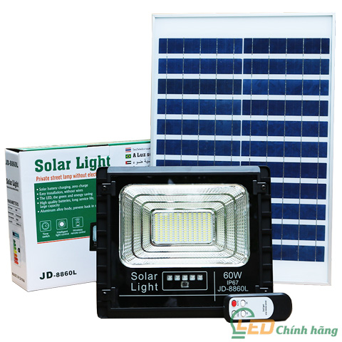 Đèn Pha Năng Lượng Mặt Trời Jidian 60W JD-8860L