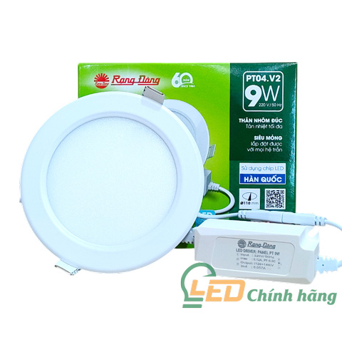 Đèn LED Âm Trần Rạng Đông 9W PT04.V2 110/9W