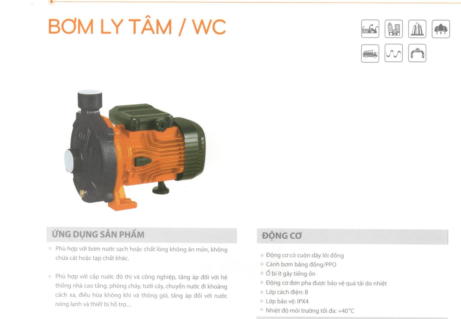 Máy bơm nước ly tâm Wingar WCM75