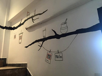 Có nên vẽ tranh tường quán café thay cho sơn thường? 5