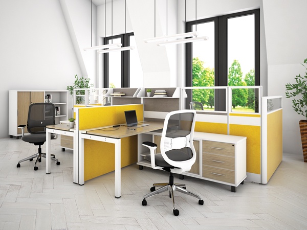 Cách thiết kế nội thất văn phòng với vách ngăn