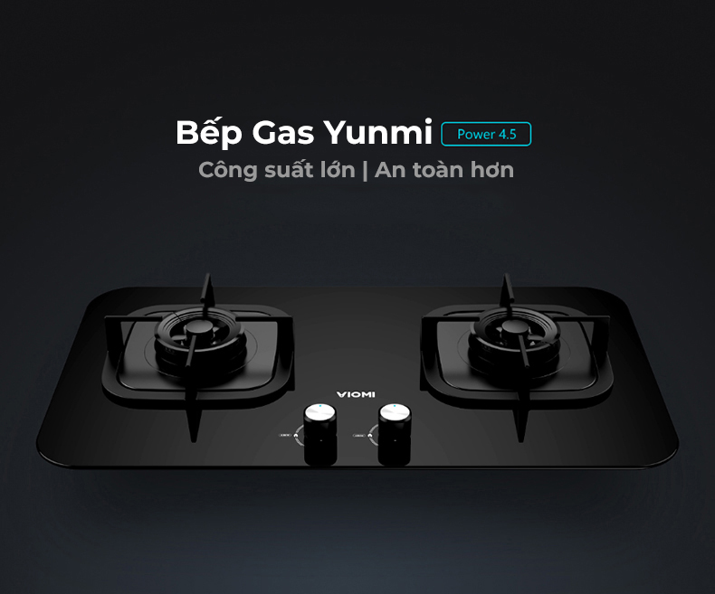 Bếp Gas Đôi Công Suất Lớn Xiaomi Viomi Yunmi