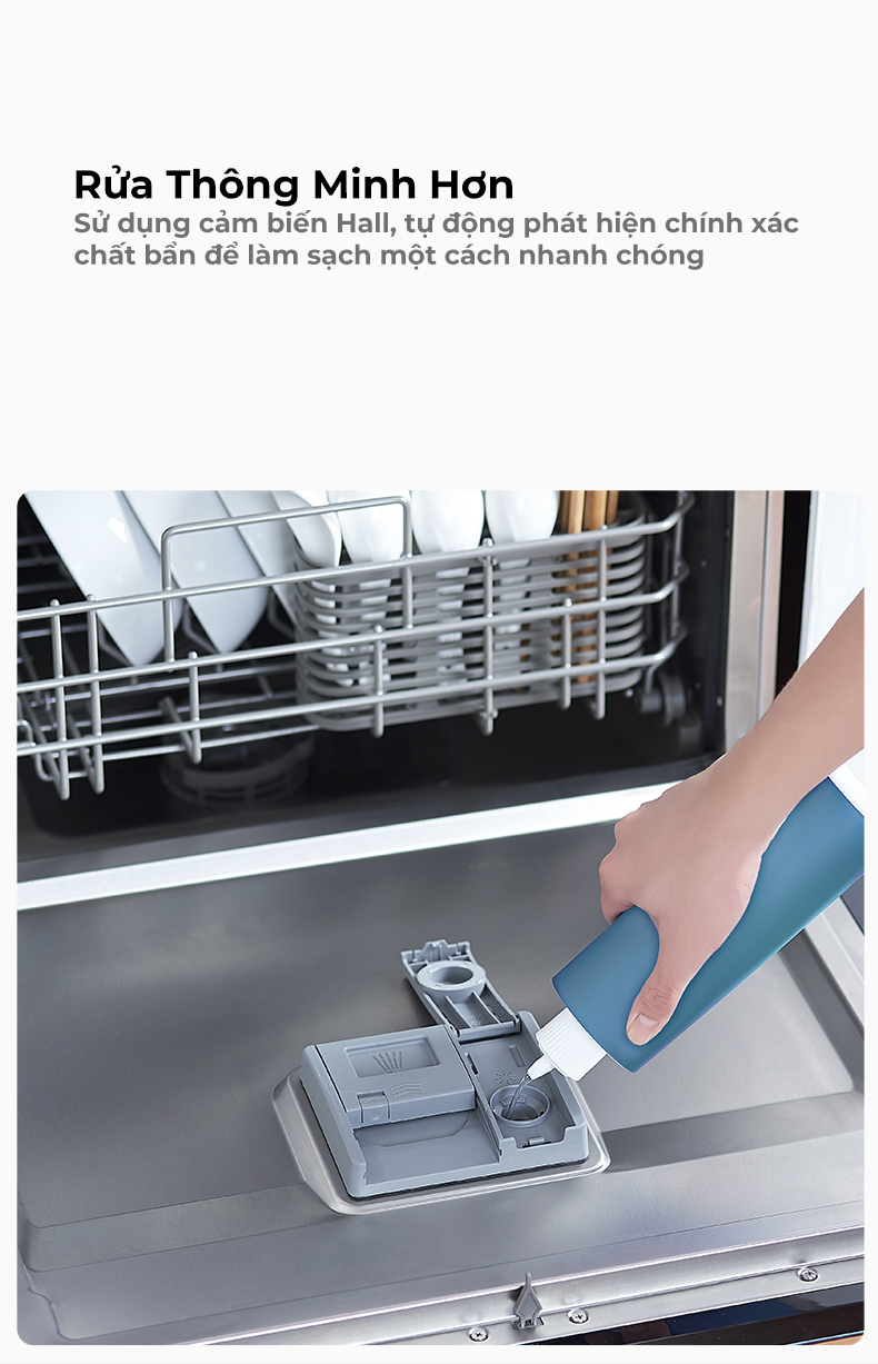 Máy Rửa Chén Tự Động Làm Khô Công Suất Lớn Xiaomi Viomi Yunmi