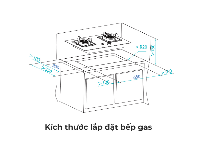 Bếp Gas+Hút Khói Xiaomi Viomi Yunmi