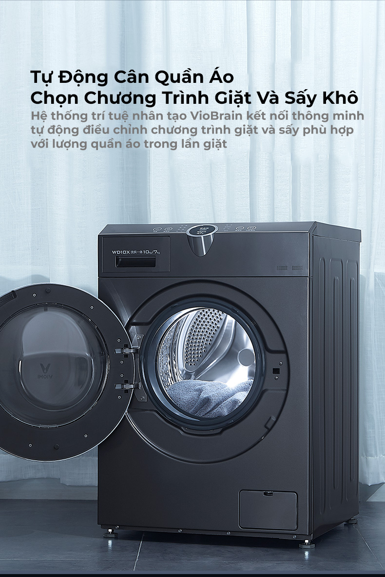 Máy Giặt Kết Hợp Sấy Khô 10KG Xiaomi Viomi Yunmi