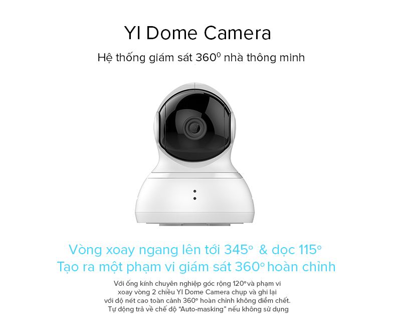 Camera Xiaomi YI Dome 720P Quốc Tế