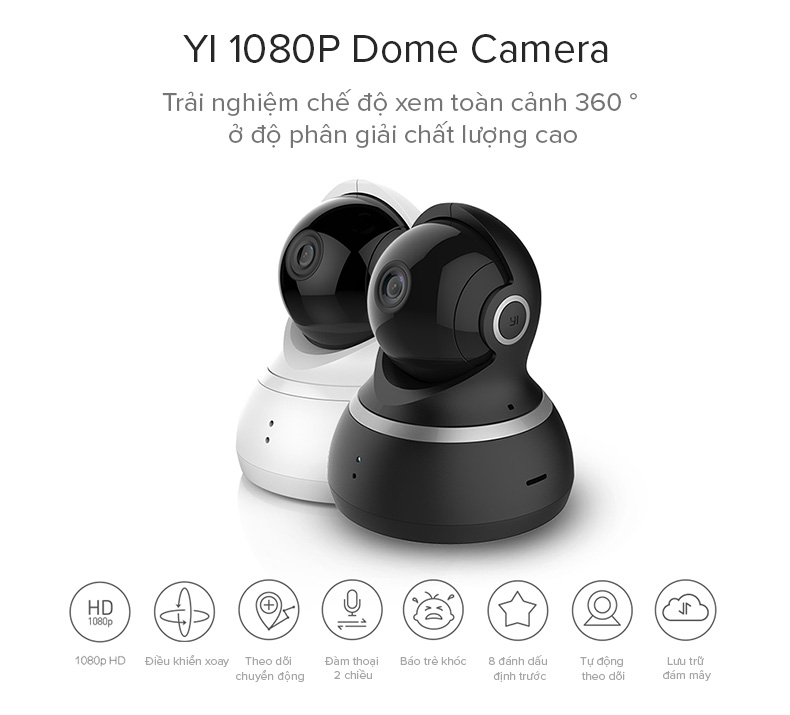 Camera Xiaomi YI Dome 1080p Quốc Tế