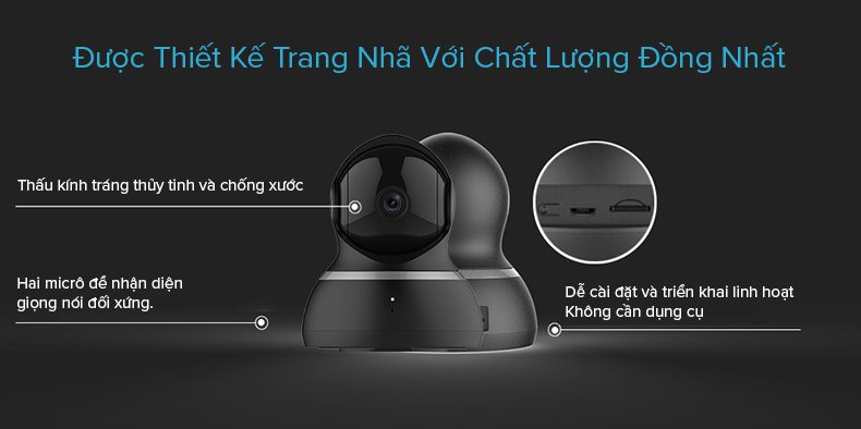 Camera Xiaomi YI Dome 1080p Quốc Tế