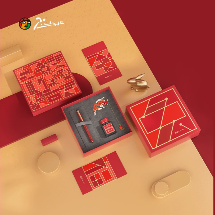 Chi tiết bộ quà tặng bút Picasso Cá Chép Vượt Vũ Môn