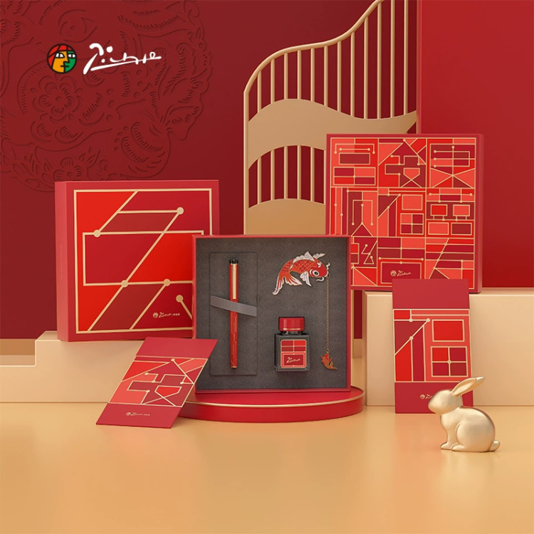 Bộ quà tặng cao cấp bút Picasso Cá Chép Vượt Vũ Môn