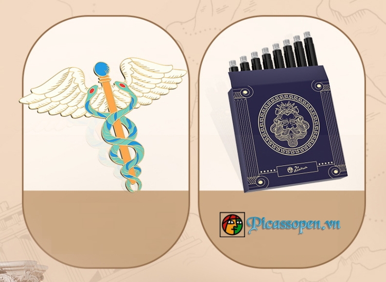 Bộ quà tặng cao cấp bút Picasso Văn Hóa Athens Hy Lạp-7