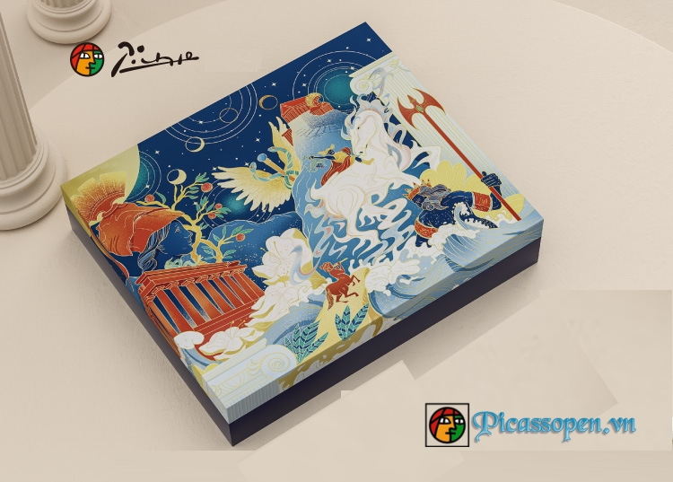 Bộ quà tặng cao cấp bút Picasso Văn Hóa Athens Hy Lạp-8