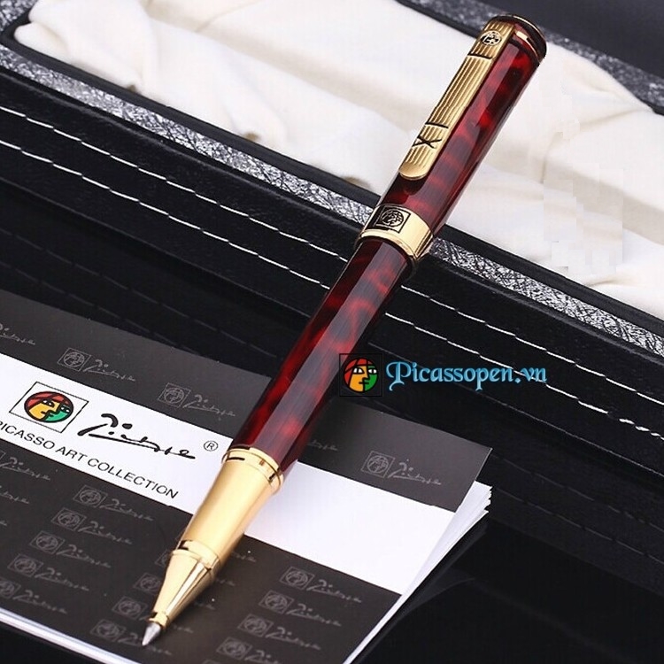 Bút dạ bi cao cấp Picasso PS-902 màu đỏ đun