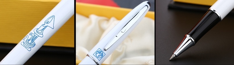 Chi tiết thiết kế bút dạ bi Picasso 606 màu trắng