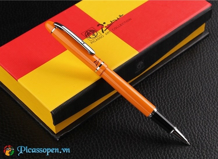 Bút dạ bi cao cấp Picasso 608 màu cam