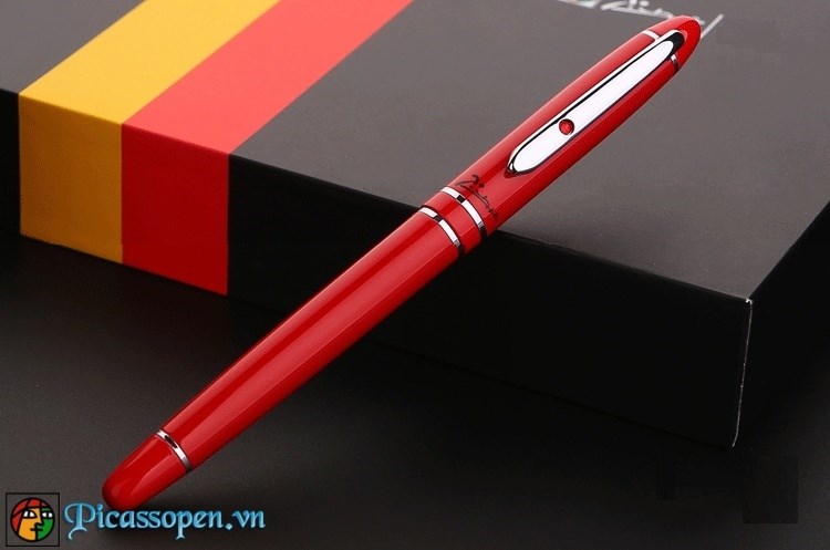 Bút dạ bi cao cấp Picasso 608 màu đỏ